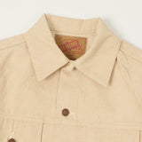 Denime Lot. 233-66M Mother Cotton Type III Denim Jacket - Ecru