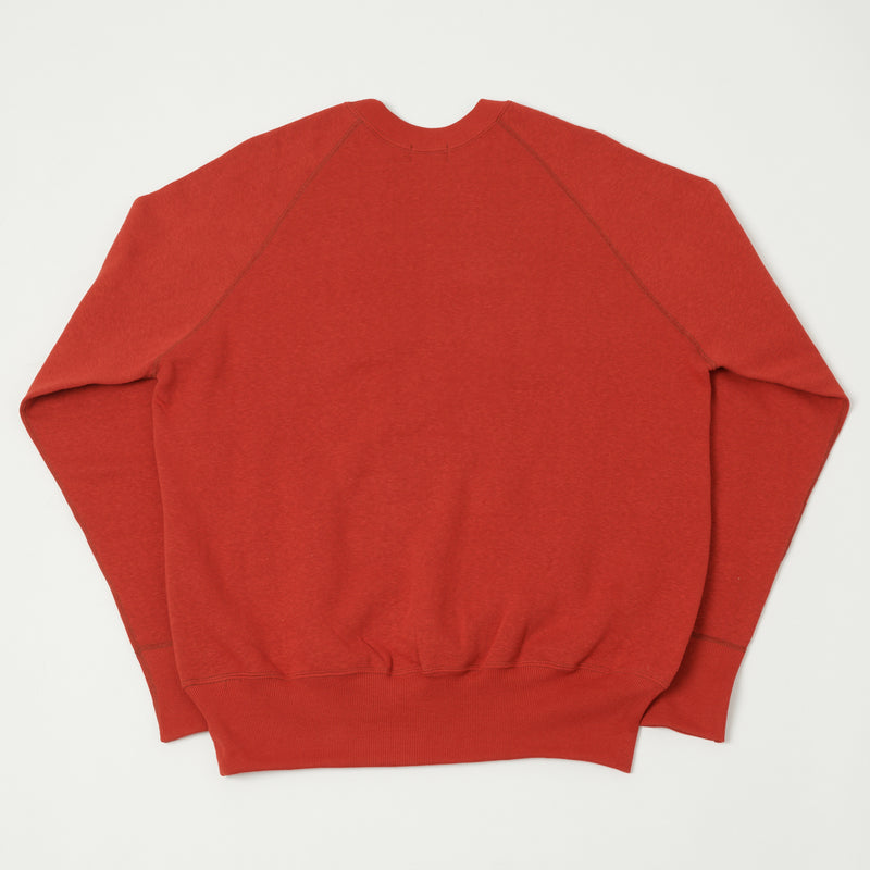 Denime Lot. 261 4-Needle Raglan Sweatshirt - Red