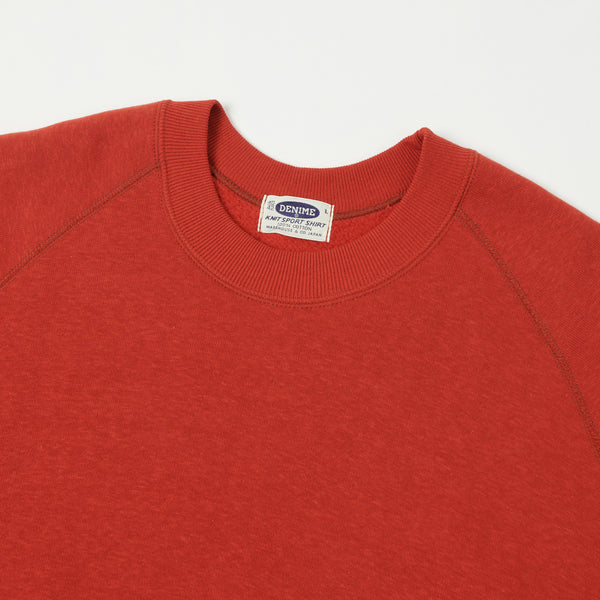 Denime Lot. 261 4-Needle Raglan Sweatshirt - Red