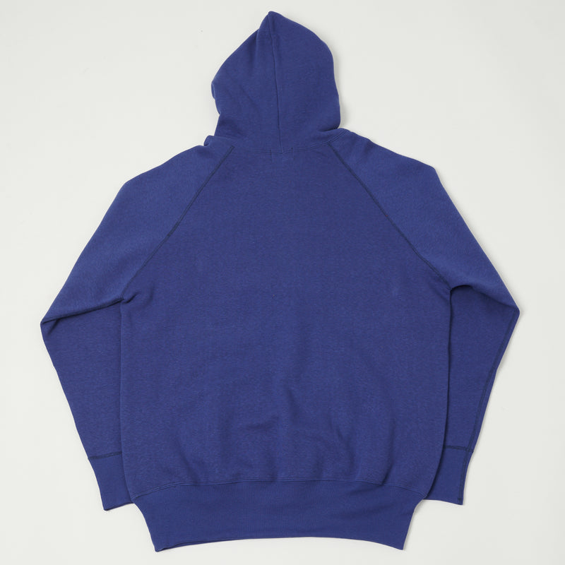 Denime Lot. 262 4-Needle Hooded Sweatshirt - Blue