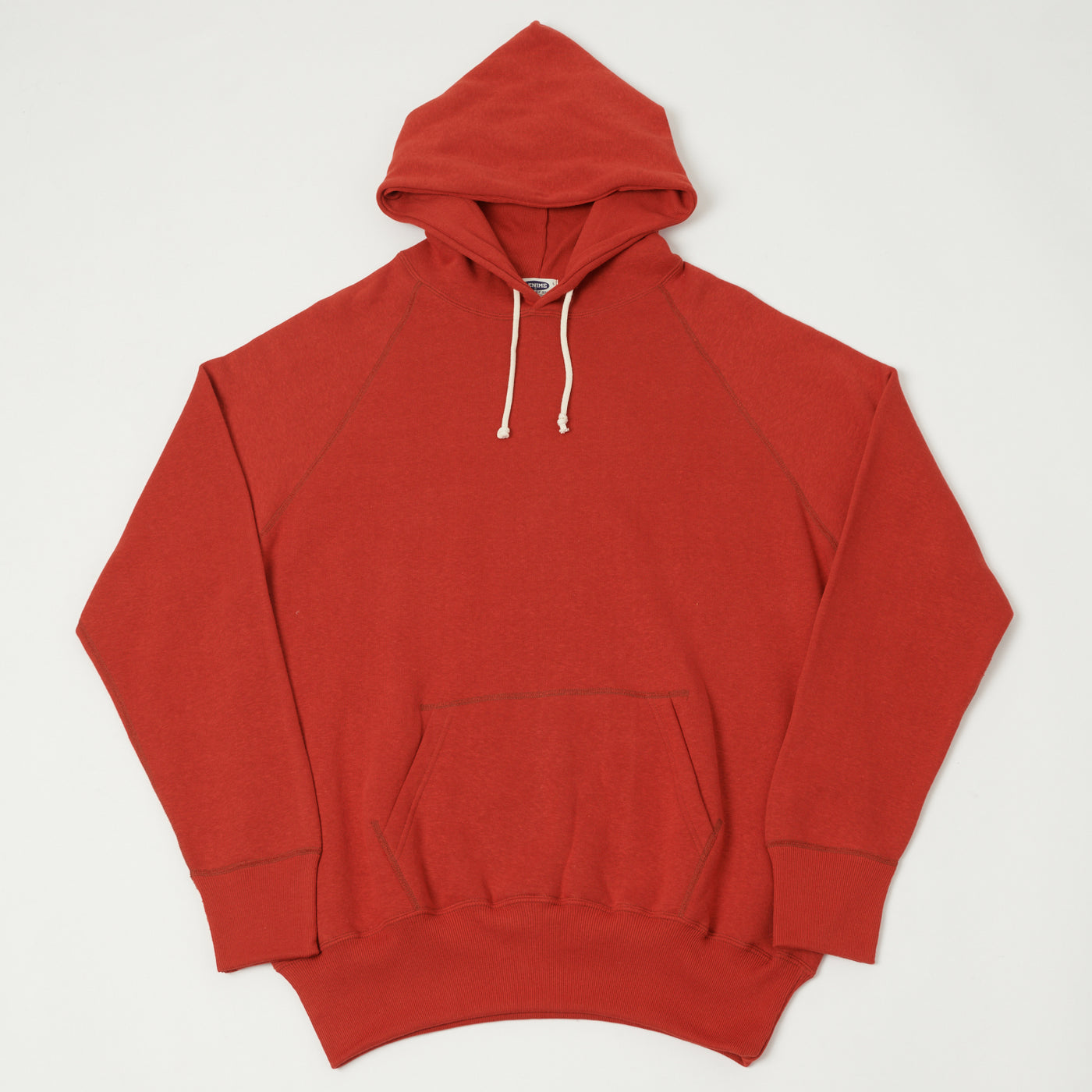 Denime Lot. 262 4-Needle Hooded Sweatshirt - Red