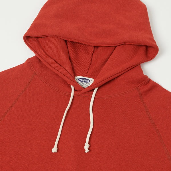 Denime Lot. 262 4-Needle Hooded Sweatshirt - Red
