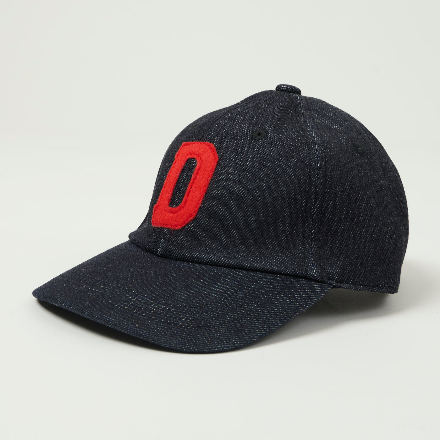 Denime Lot. 303 'D' Logo Denim Baseball Cap - Raw