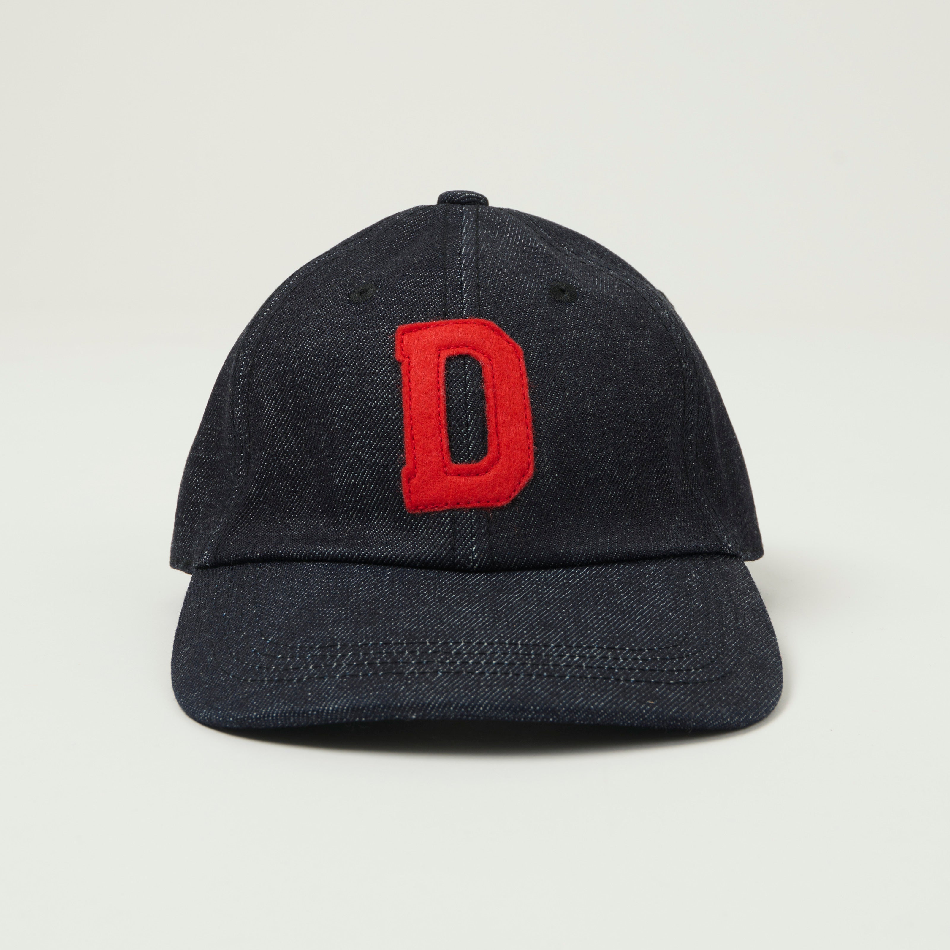 Denime Lot. 303 'D' Logo Denim Baseball Cap - Raw