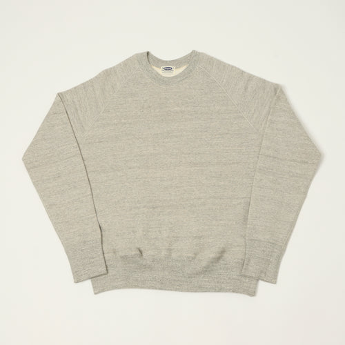 Denime Lot. 261 4-Needle Raglan Sweatshirt - Light Heather Grey