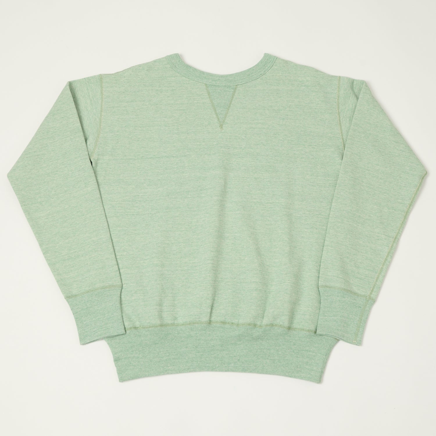 Denime Lot. 268 '88/12' 4 Needle Crew Neck Sweatshirt - Heather Green