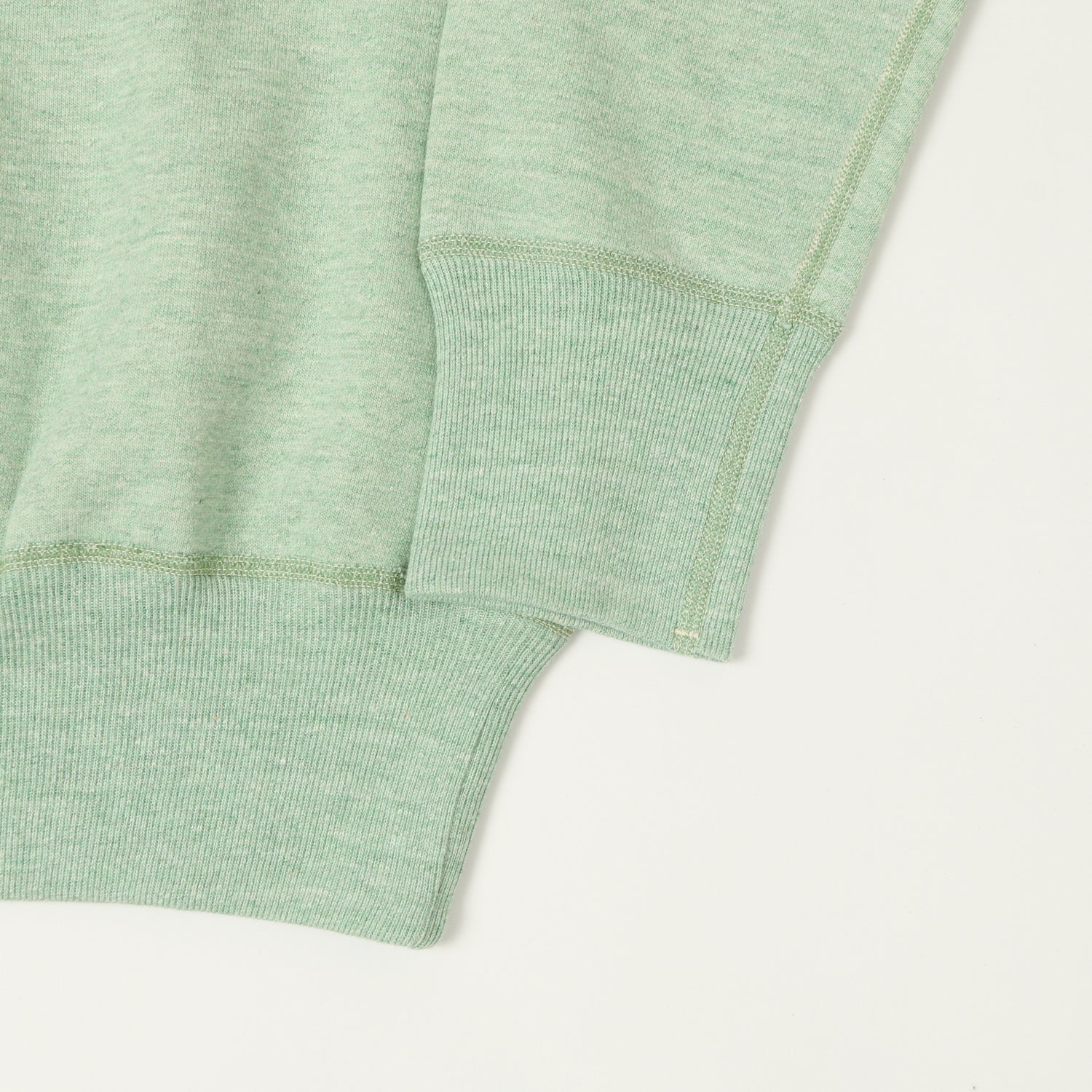 Denime Lot. 268 '88/12' 4 Needle Crew Neck Sweatshirt - Heather Green
