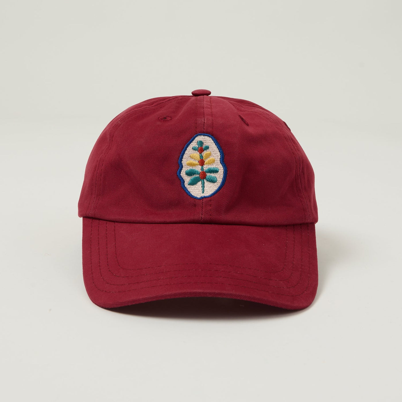 Drake's 'Stem' Flower Baseball Cap - Maroon