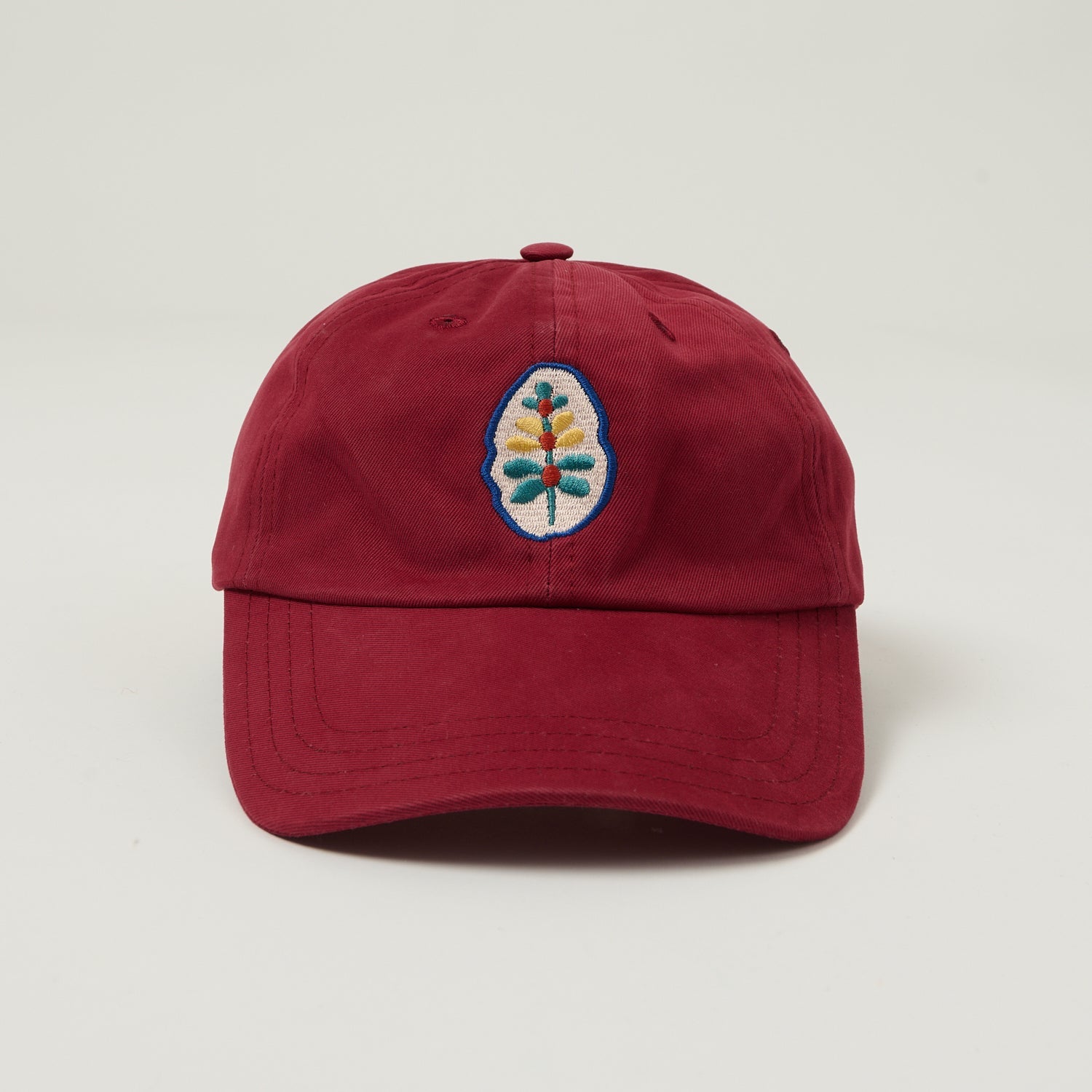 Drake's 'Stem' Flower Baseball Cap - Maroon