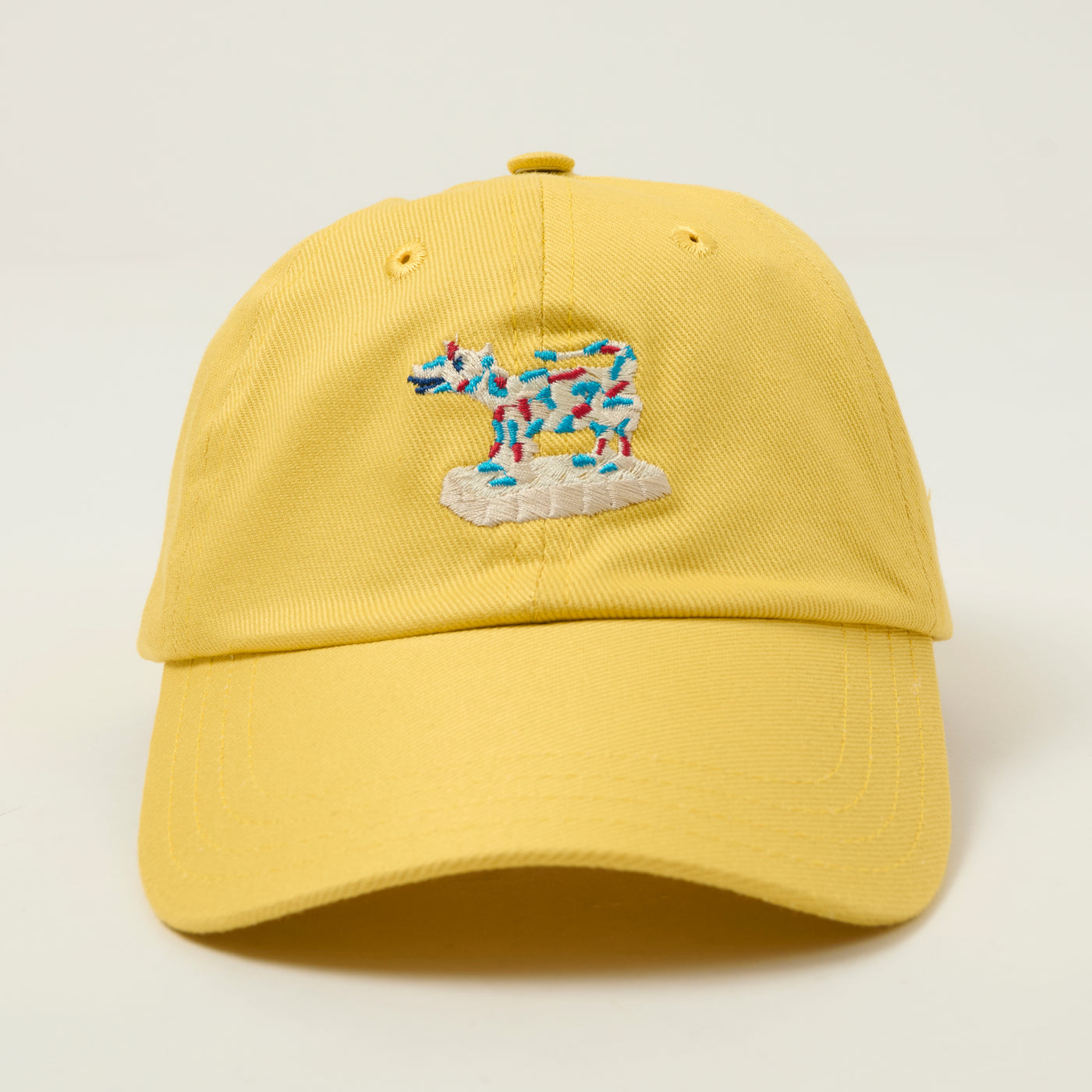 Drake's 'Cow Figuraine' Twill Baseball Cap - Mustard