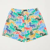 Drake's Ducks Print Drawstring Swim Shorts - Ecru/Multi