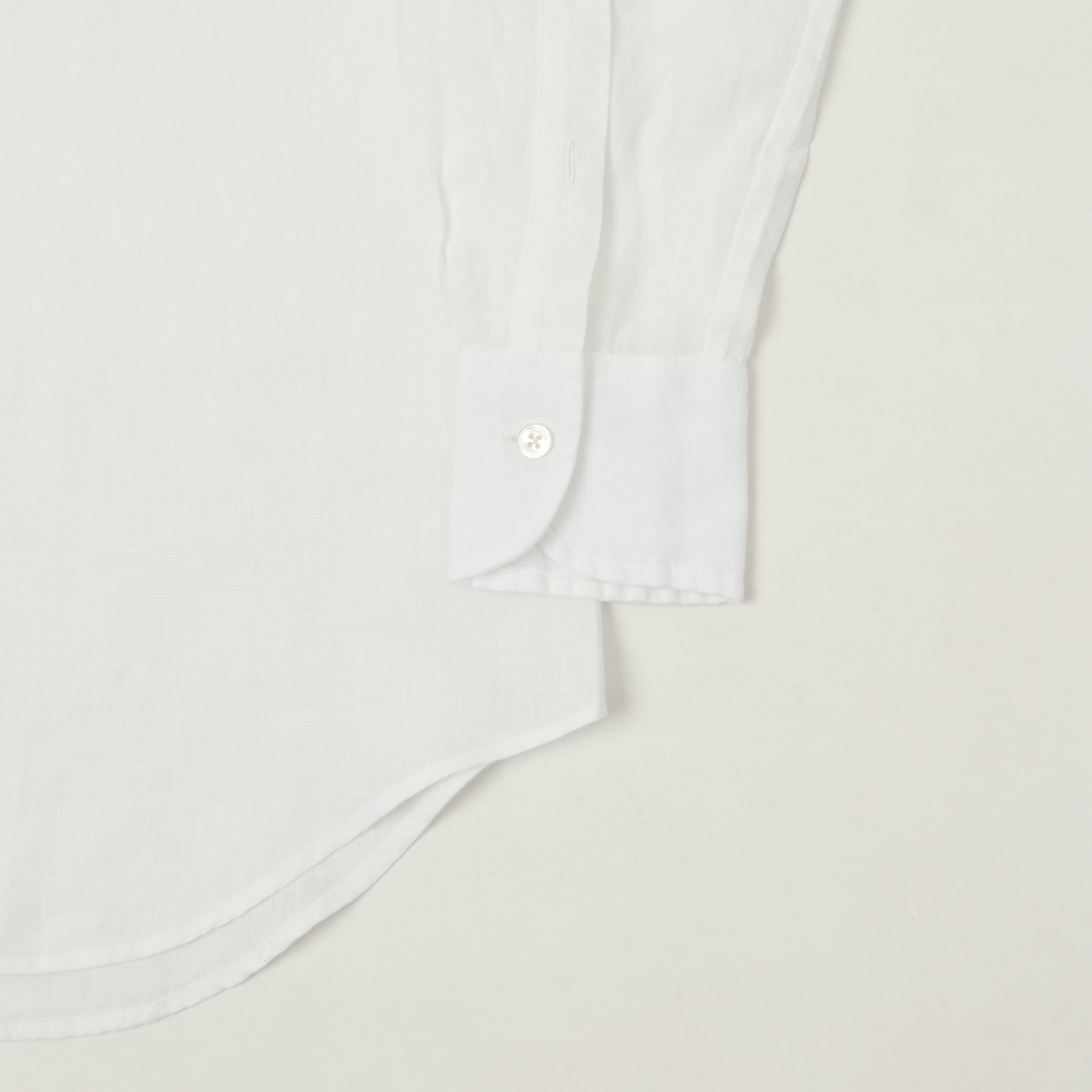 Drake's Linen Summer Shirt - White