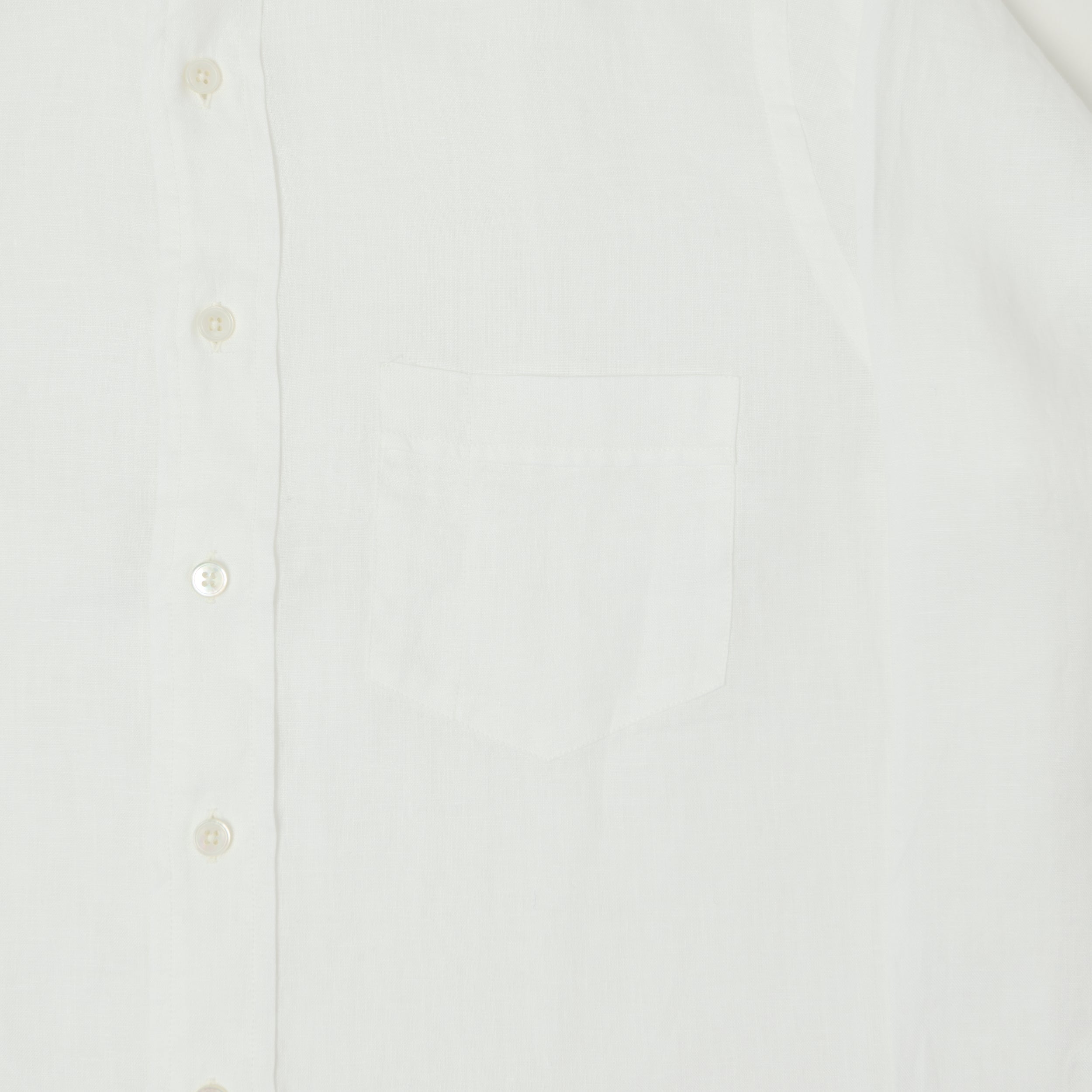 Drake's Linen Summer Shirt - White