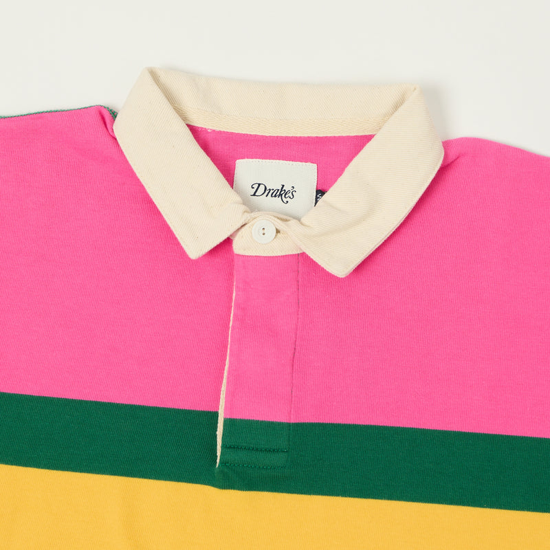 Drake's Panel Rugby Shirt - Multi