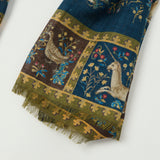 Drake's 'Unicorn' Wool/Silk Scarf - Navy