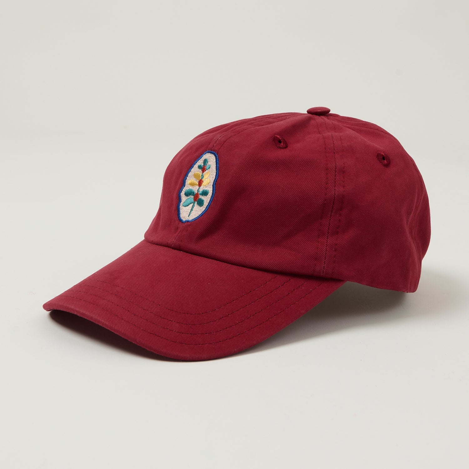 Drake's 'Stem' Flower Baseball Cap - Maroon