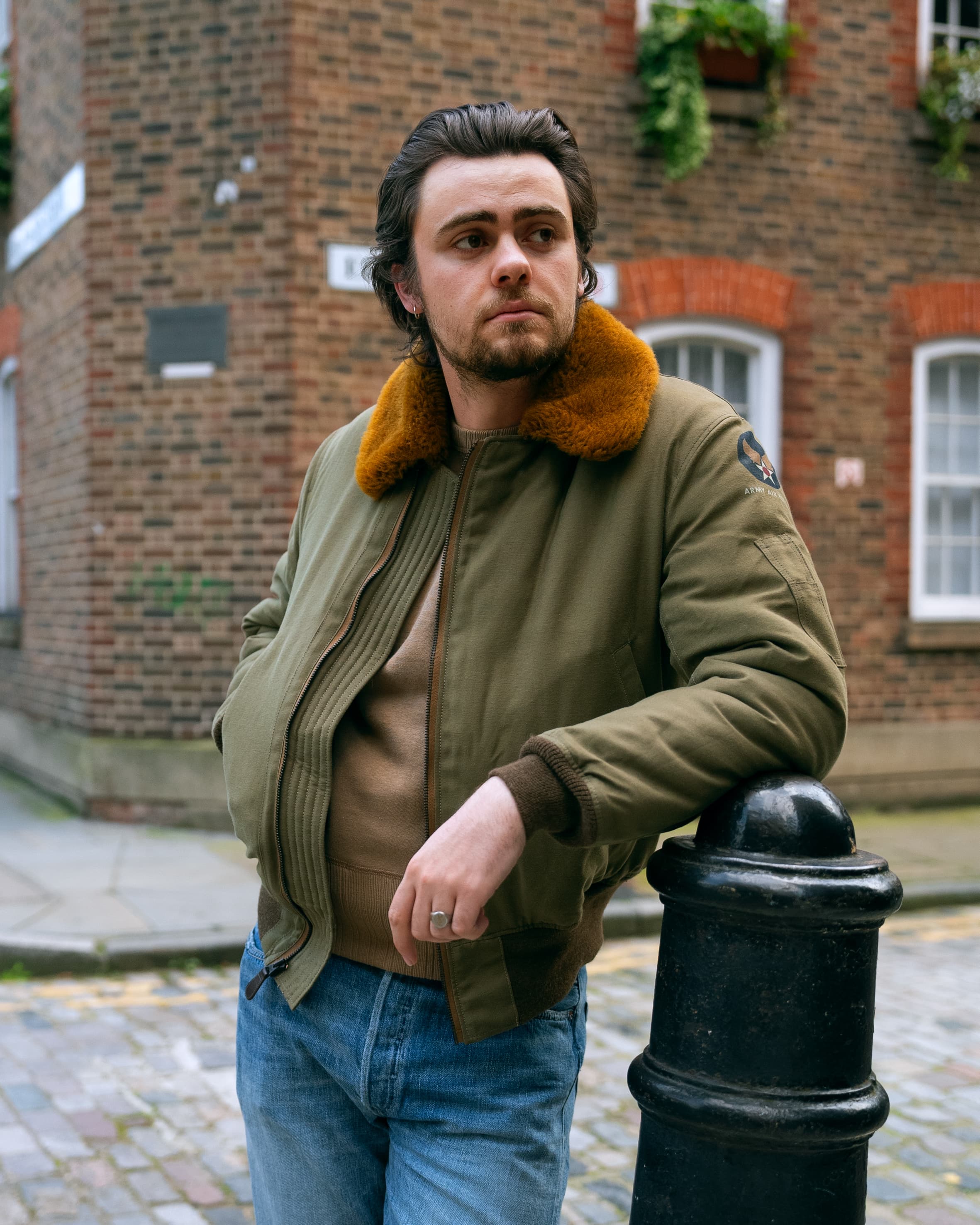 SWAGGER 美品 MELTON DONKEY FLIGHT JACKET SWAGGER美品】MELTON DONKEY FLIGHT JACKET