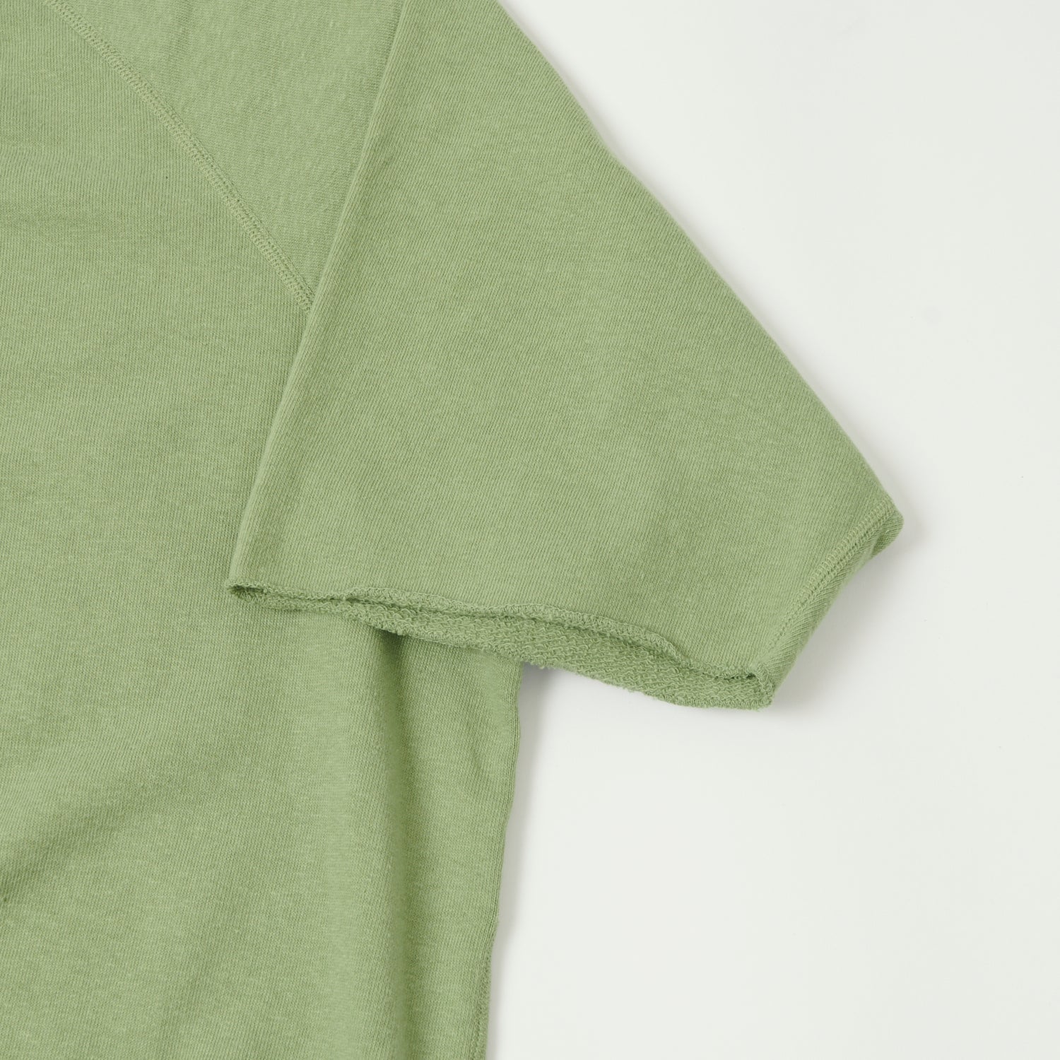 Dubbleworks Cut Off Sleeve Sweatshirt - Tea Green