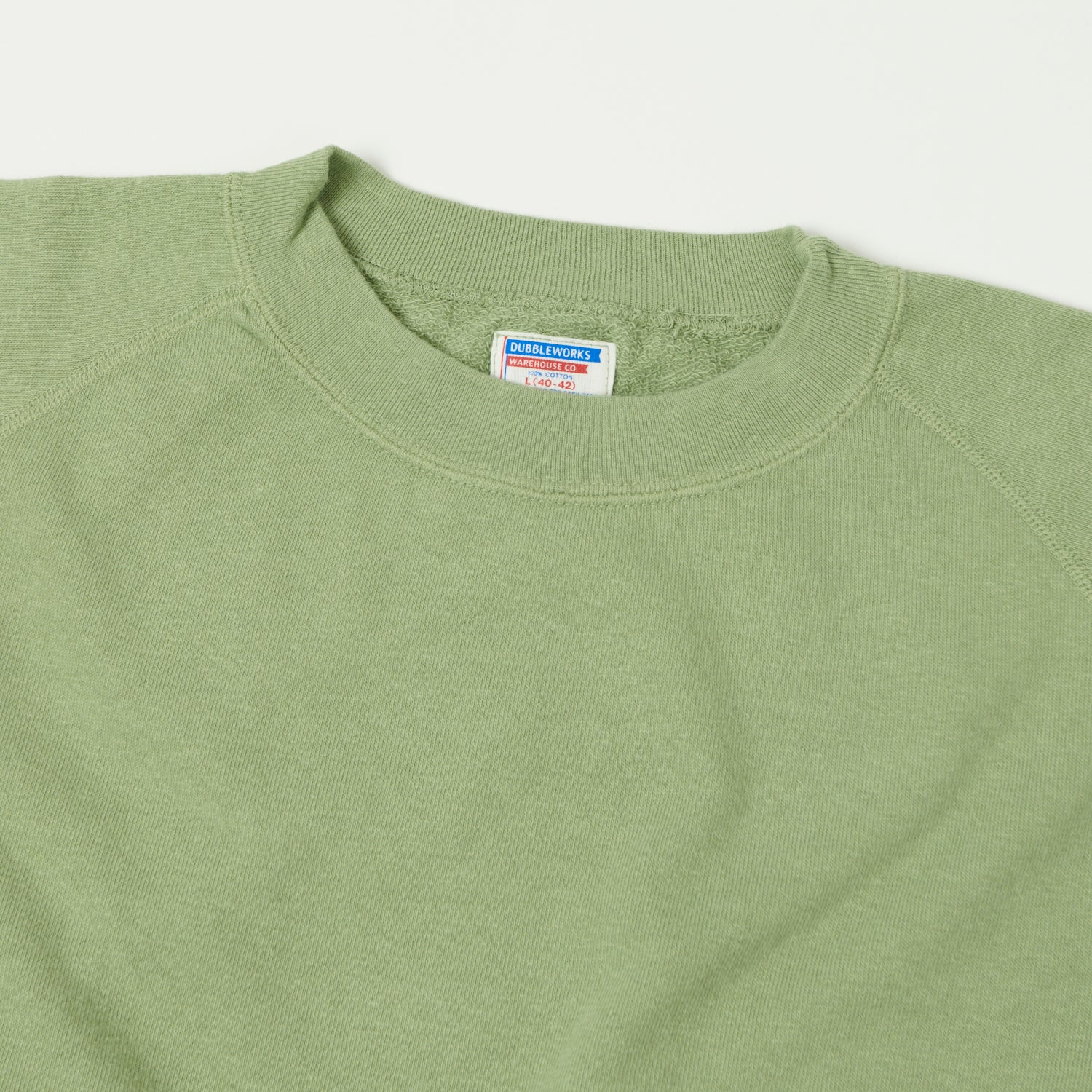 Dubbleworks Cut Off Sleeve Sweatshirt - Tea Green