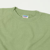 Dubbleworks Plain Style Off Cut Sweatshirt - Tea Green