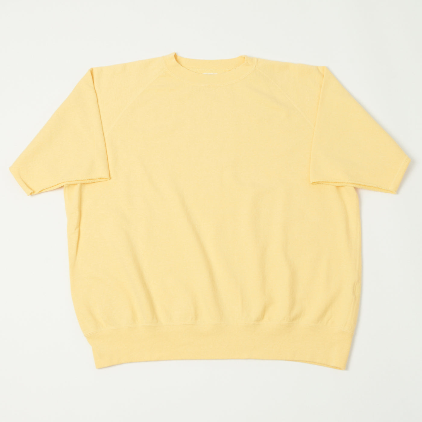 Dubbleworks Cut Off Sleeve Sweatshirt - Pale Yellow