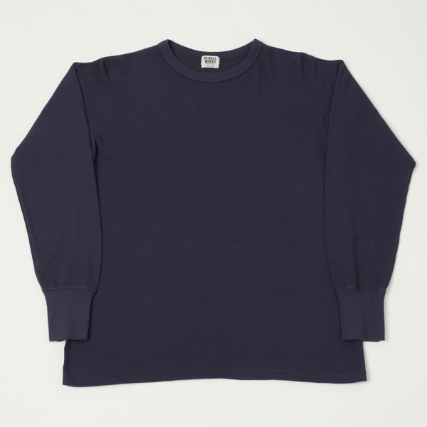 Dubbleworks L/S Thermal Crew Tee - Navy