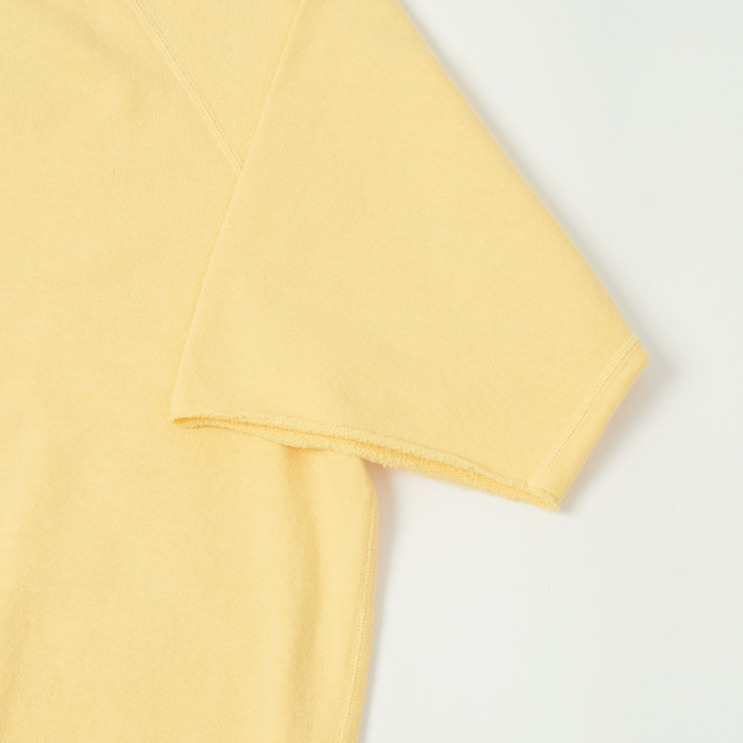 Dubbleworks Cut Off Sleeve Sweatshirt - Pale Yellow