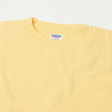 Dubbleworks Plain Style Off Cut Sweatshirt - Pale Yellow