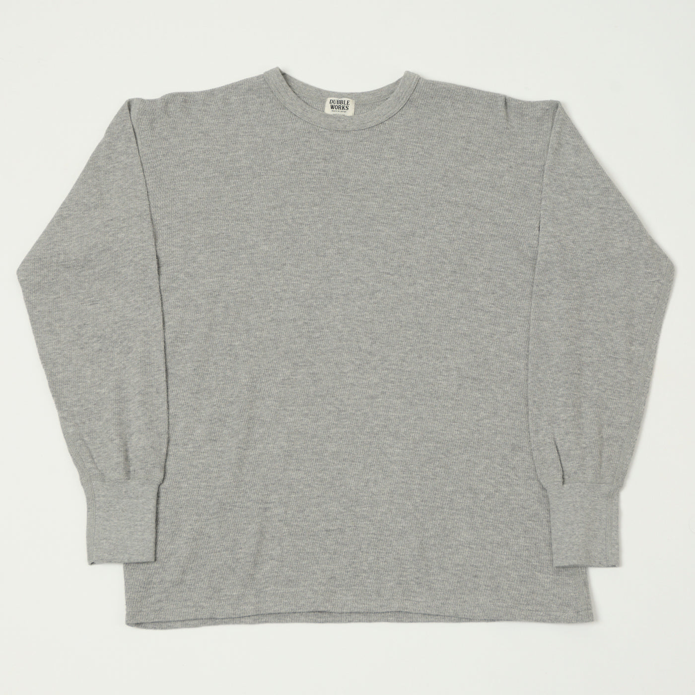 Dubbleworks Long Sleeve Thermal Tee - Heather Grey