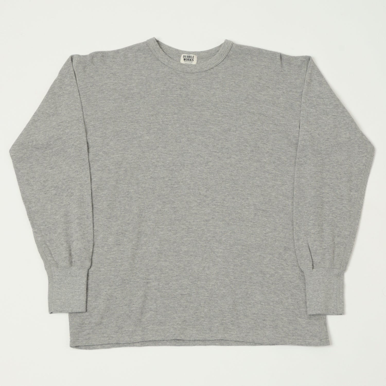 Dubbleworks Long Sleeve Thermal Tee - Heather Grey