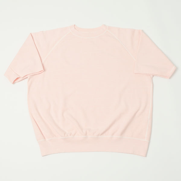 Dubbleworks Plain Style Off Cut Pigment Dye Sweatshirt Pink