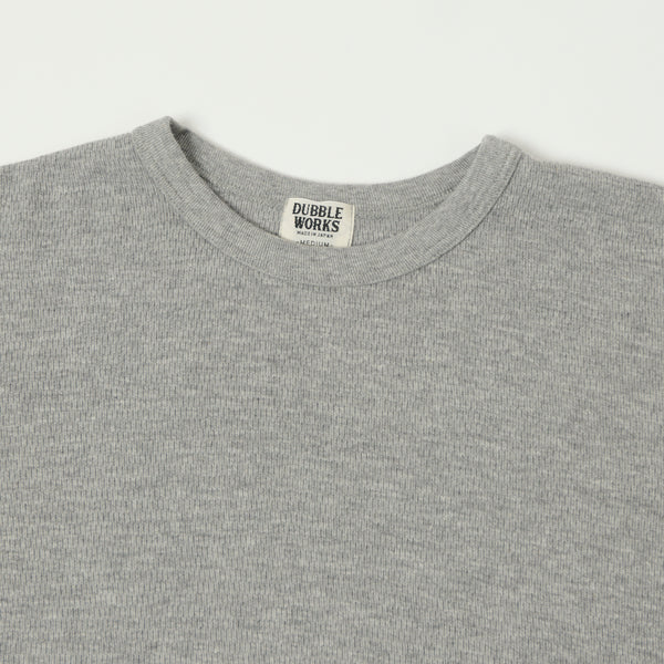 Dubbleworks L/S Thermal Crew Tee - Heather Grey