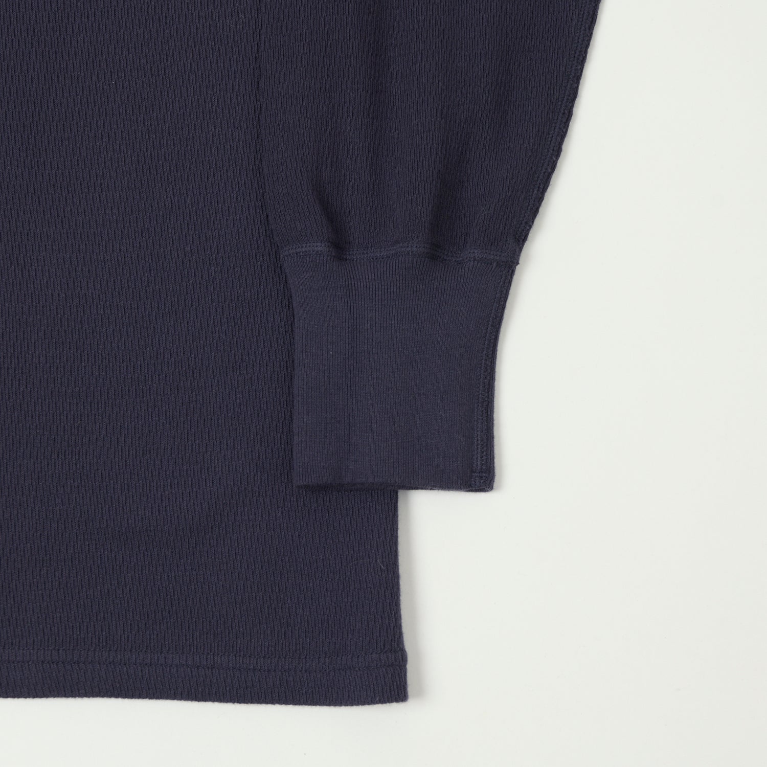 Dubbleworks Long Sleeve Thermal Henley - Navy