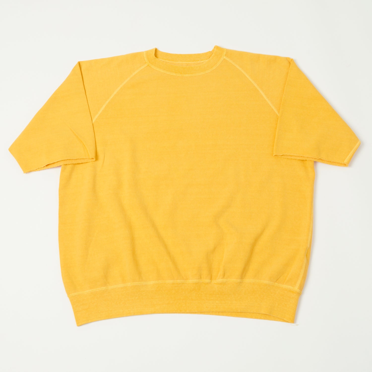 Dubbleworks Cut Off Sleeve Pigment Dyed Sweatshirt - Gold