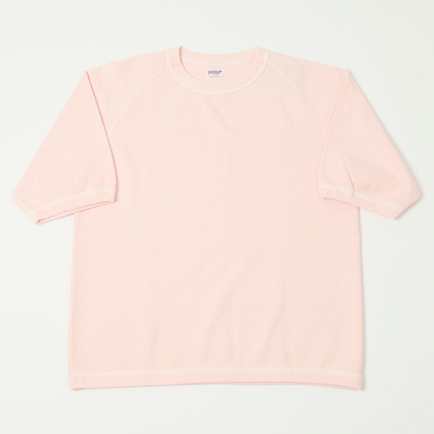 Dubbleworks Heavy Fabric Raglan Sleeve Pigment Dye Tee - Pink