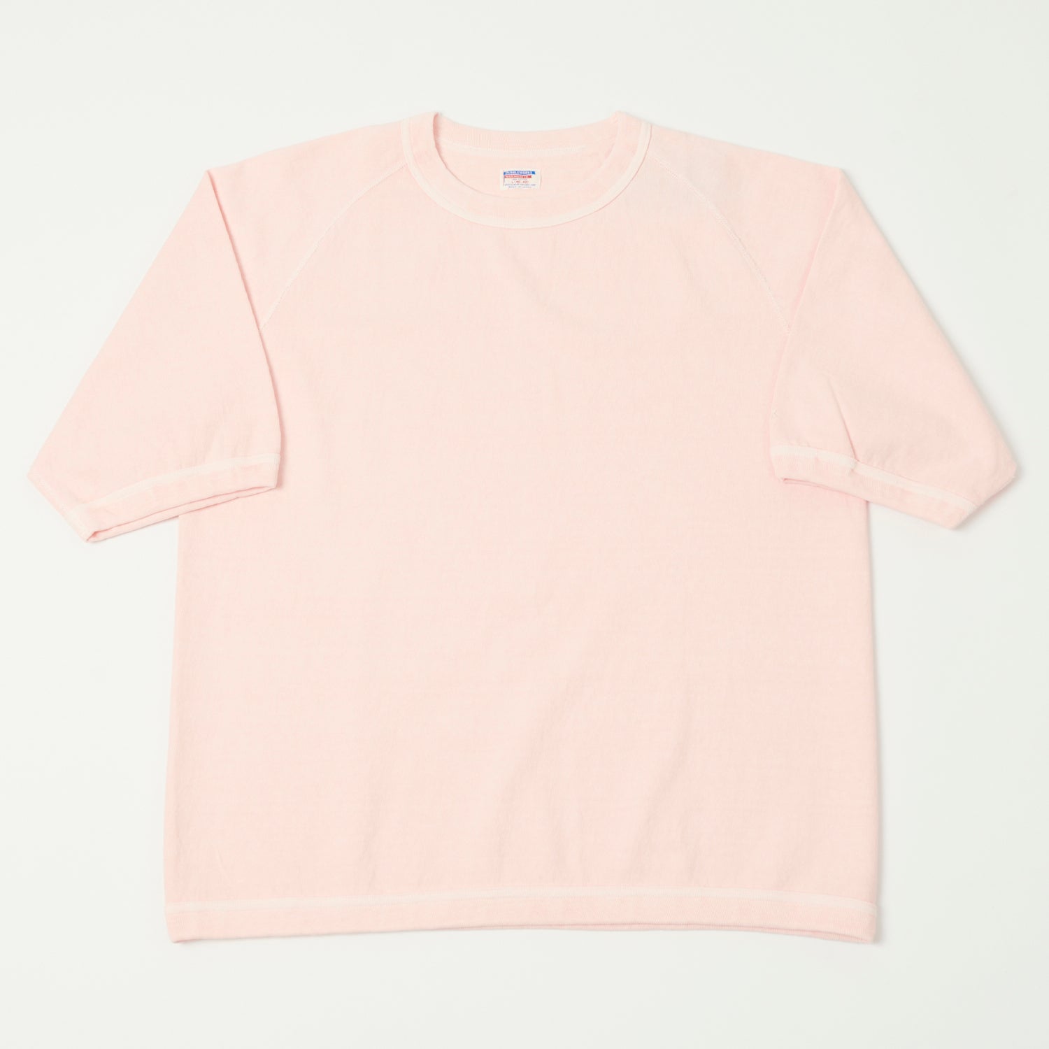 Dubbleworks Heavy Fabric Raglan Sleeve Pigment Dye Tee - Pink