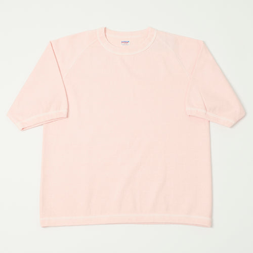 Dubbleworks Heavy Fabric Raglan Sleeve Pigment Dye Tee - Pink