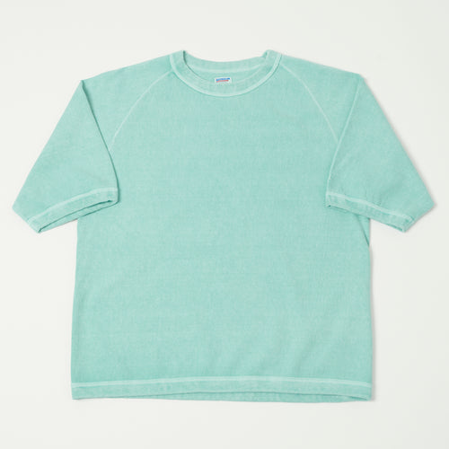 Dubbleworks Heavy Fabric Raglan Sleeve Pigment Dye Tee- Lt Turquoise