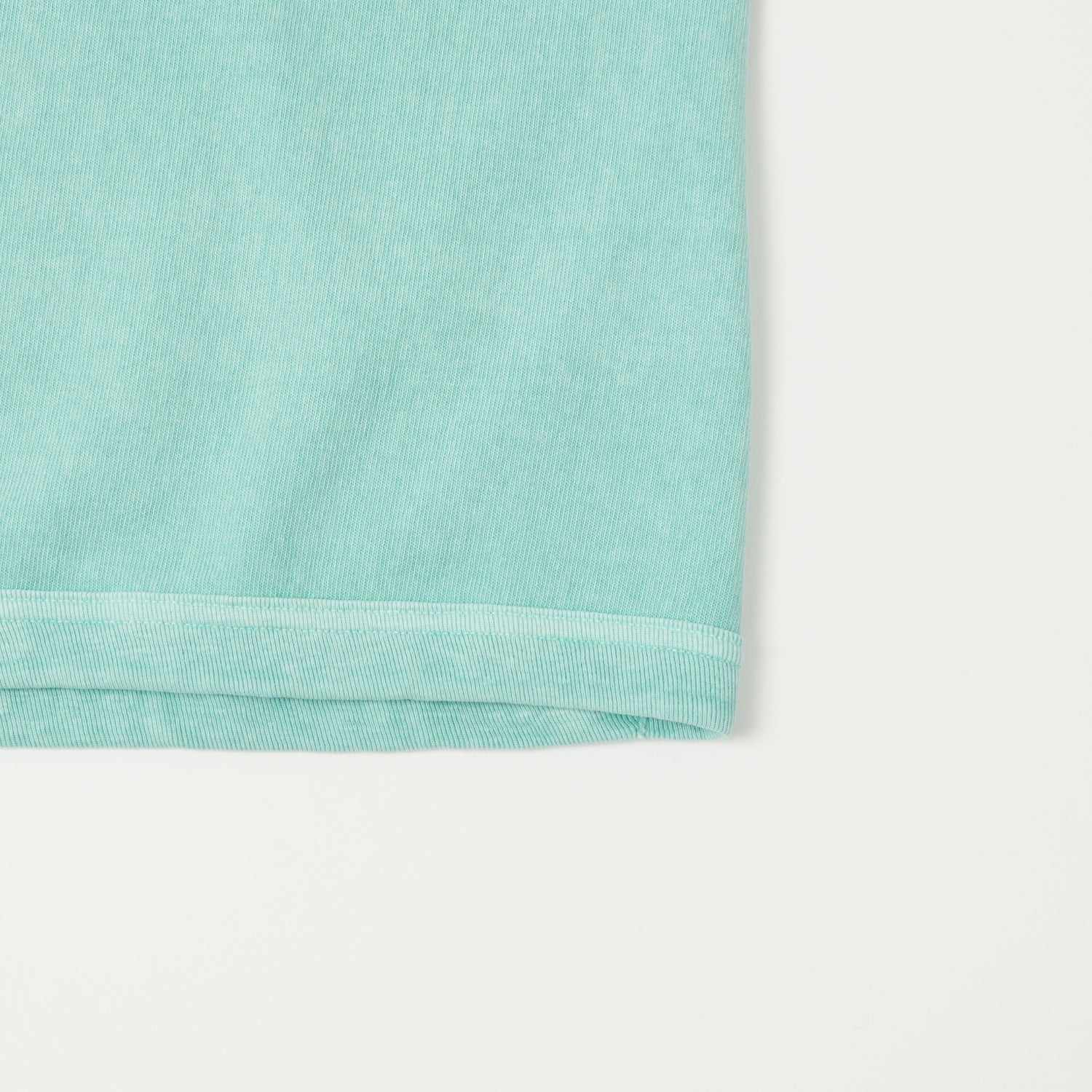 Dubbleworks Heavy Fabric Raglan Sleeve Pigment Dye Tee- Lt Turquoise