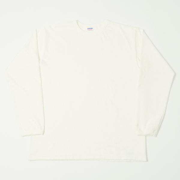 Dubbleworks Long Sleeve Heavy Fabric Tee - Off White