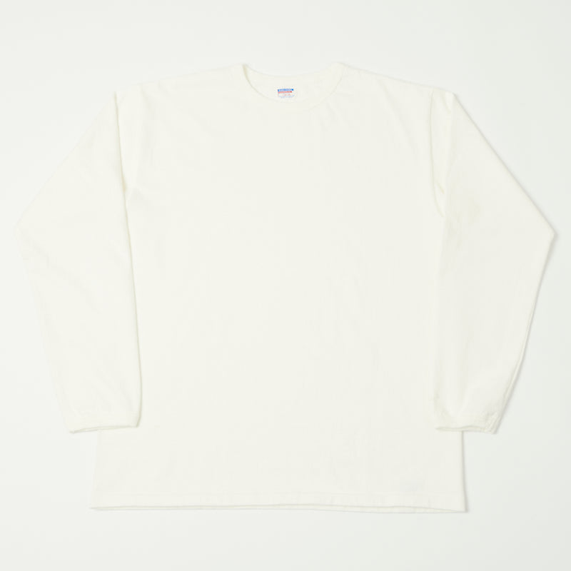 Dubbleworks Long Sleeve Heavy Fabric Tee - Off White