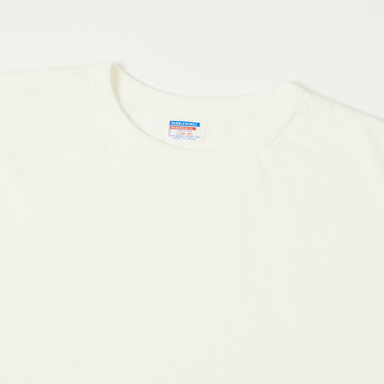 Dubbleworks Heavy Fabric Long Sleeve Tee - Off White