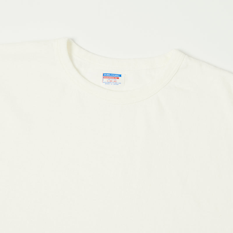 Dubbleworks Long Sleeve Heavy Fabric Tee - Off White