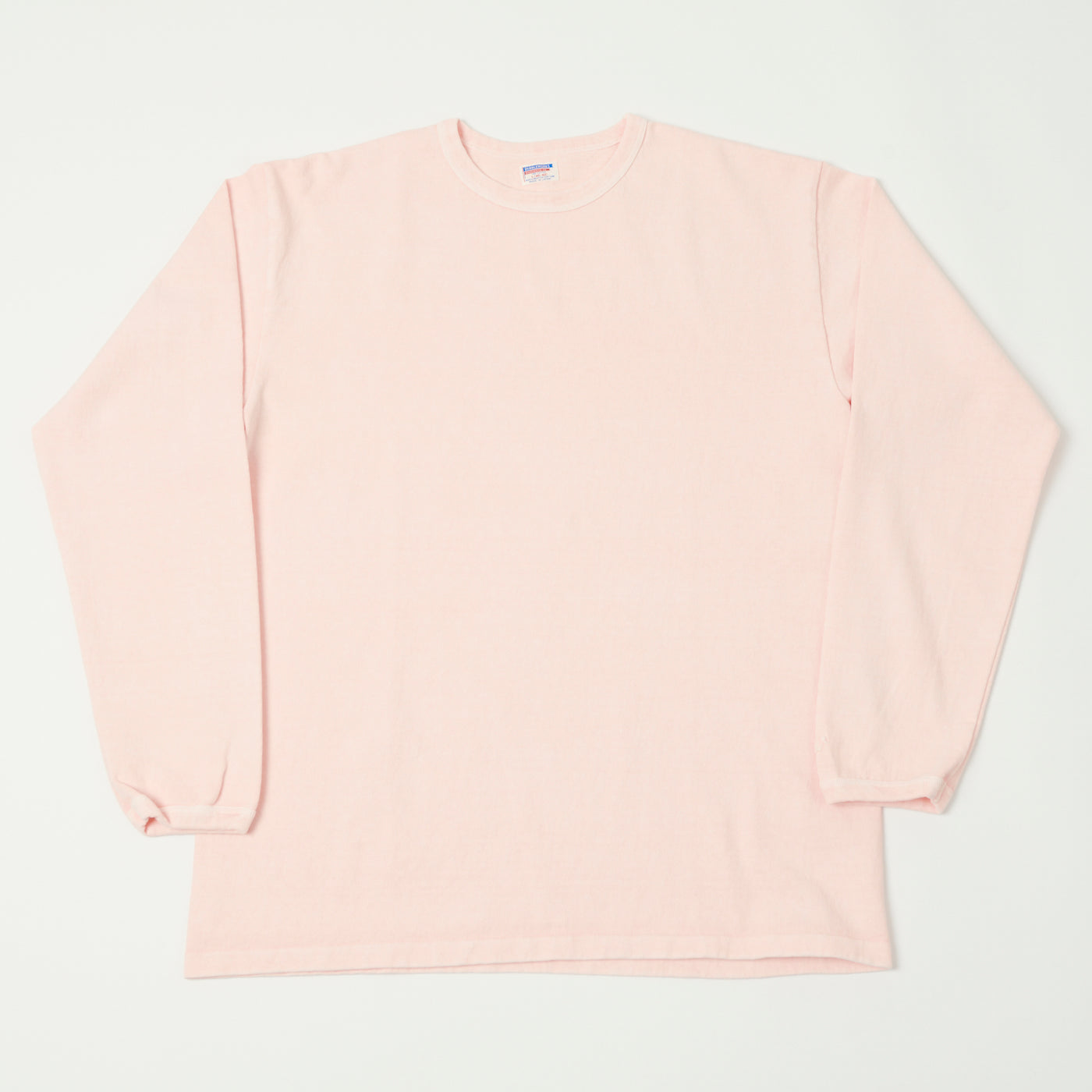 Dubbleworks Heavy Fabric Long Sleeve Pigment Dyed Tee - Pink
