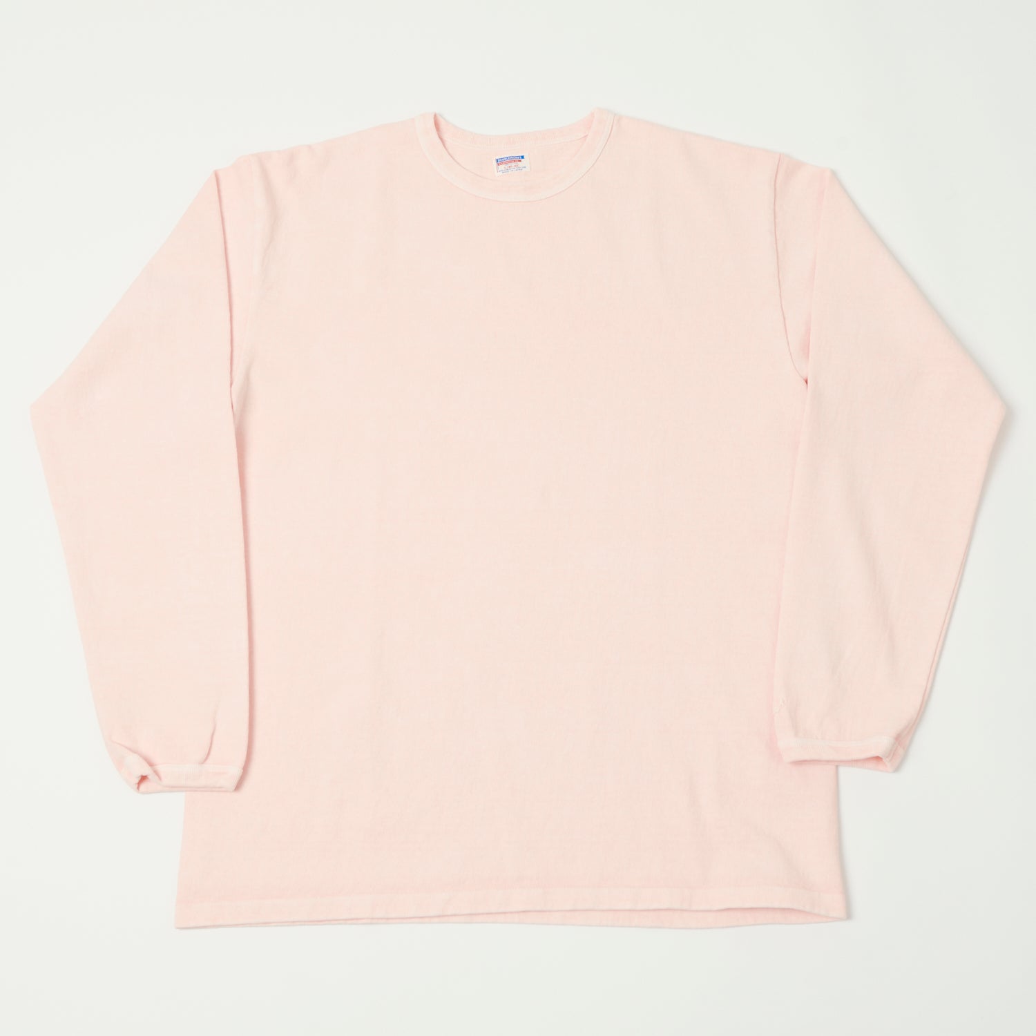 Dubbleworks Heavy Fabric Long Sleeve Pigment Dyed Tee - Pink