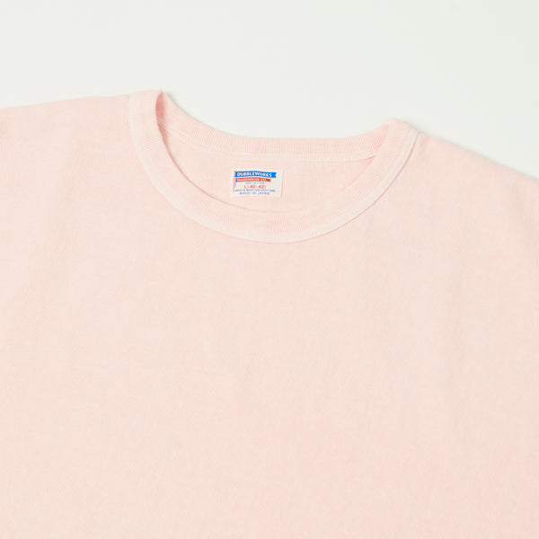 Dubbleworks Long Sleeve Heavy Fabric Pigment Dyed Tee - Pink