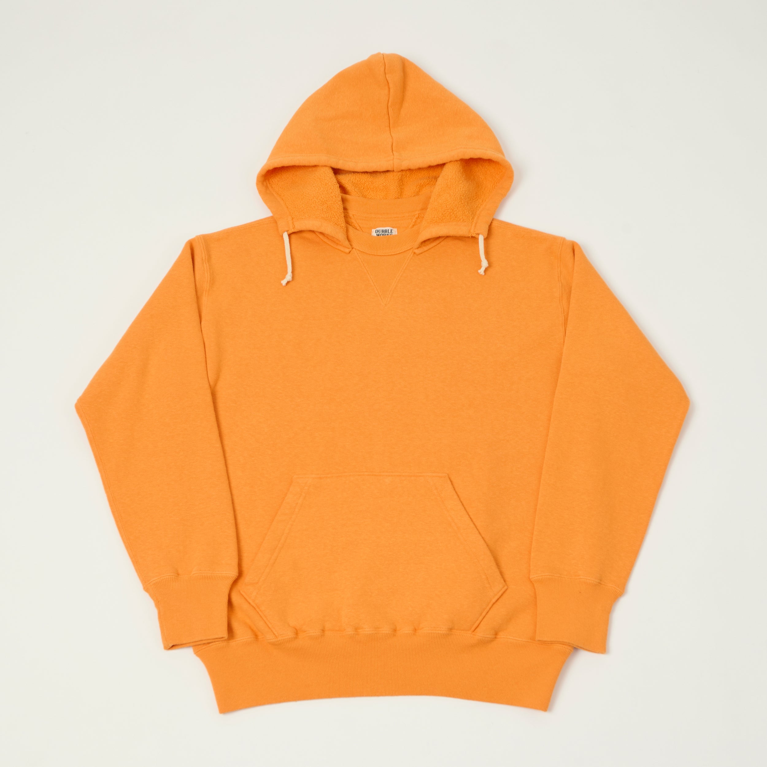 Dubbleworks Loop Wheel After Hood Sweatshirt - Fade Orange