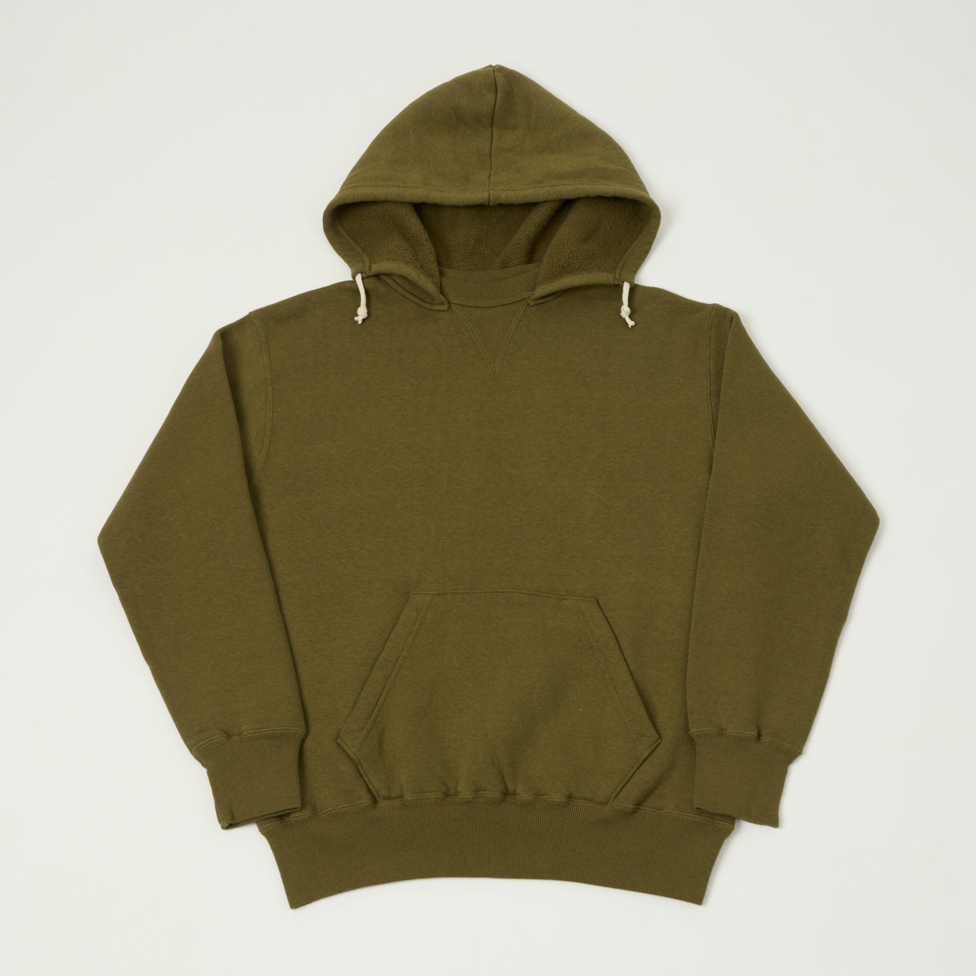 Dubbleworks Loop Wheel After Hood Sweatshirt - Khaki