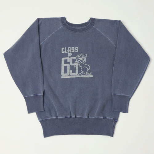 Dubbleworks 'Class Of 69' Faded Print  Sweatshirt - PD Navy