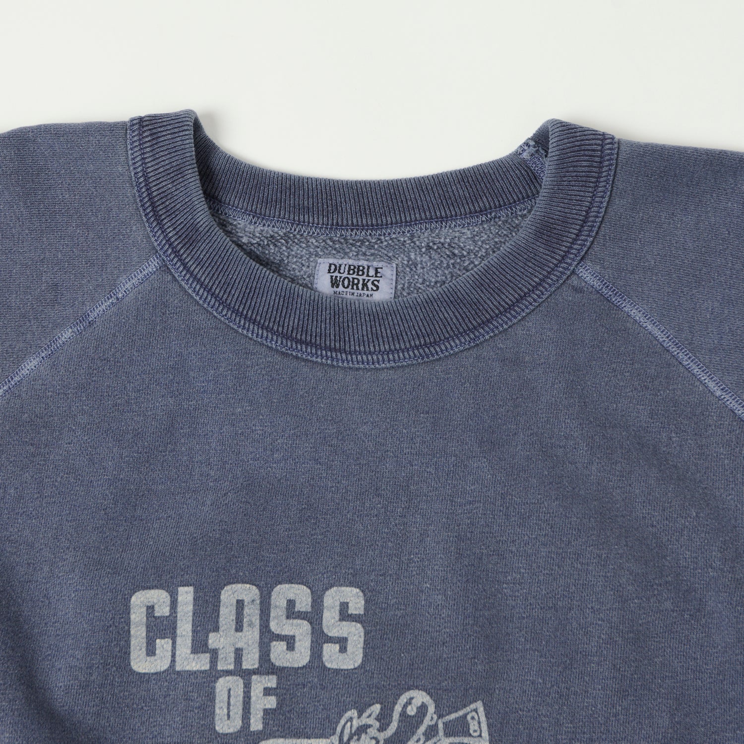 Dubbleworks 'Class Of 69' Faded Print  Sweatshirt - PD Navy